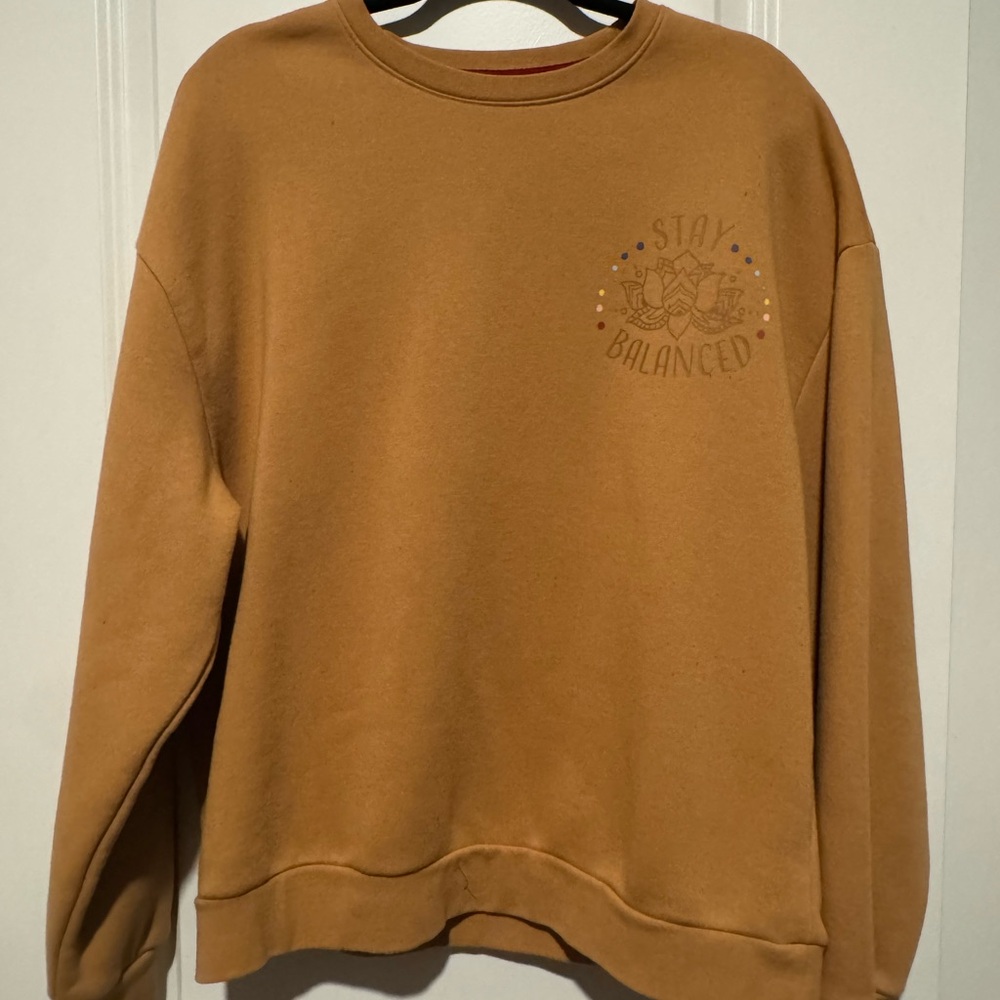 EARTHBOUND Cozy Tan Crew Neck Sweater